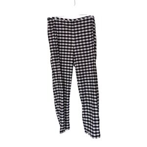 Talbots Petites Pants Women's Black White‎ Gingham Office Work Size 12 Petite